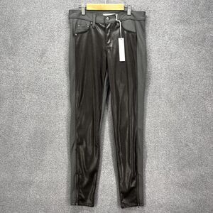 Tractr Pants Womens 28 Gray faux leather stretch Jegging‎